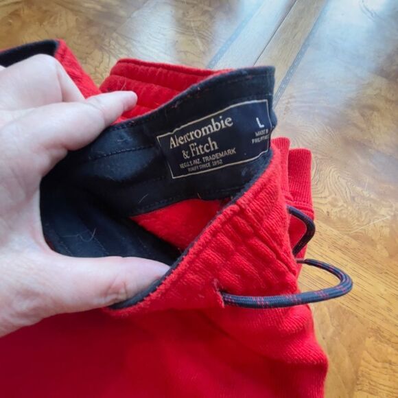 Abercrombie & Fitch Red Joggers! - Picture 2 of 12